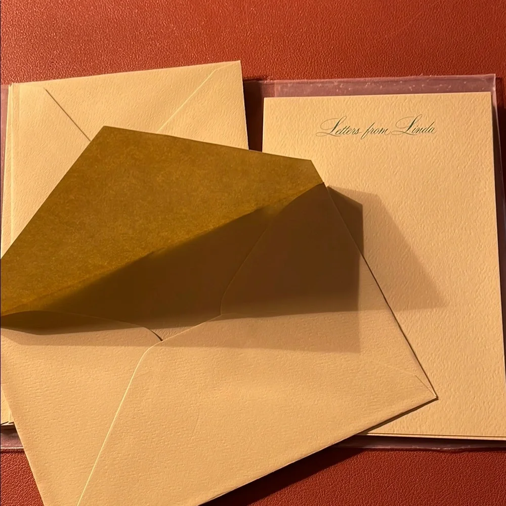 Personalized Green Note Cards - 